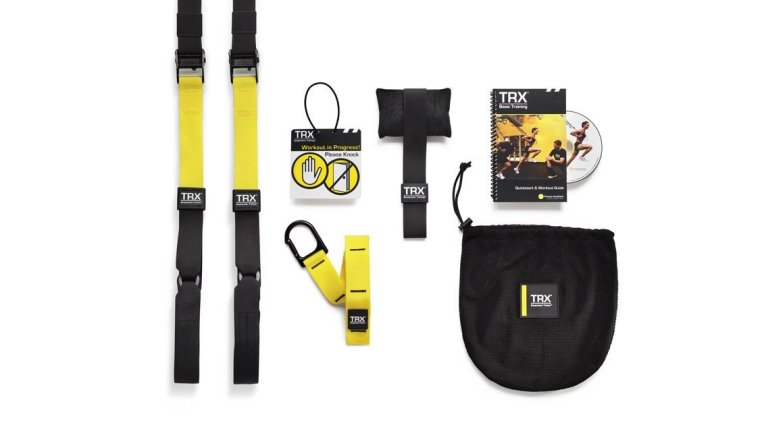 TRX system check it out on Amazon.com. Definitely one of the best bodyweight tools, used by all my clients.