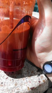 Juice from Marlene's market Tacoma, somebody's idea of stress management