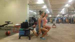 Rear food elevated split squat throwback