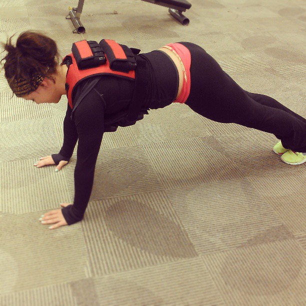 Progressive resistance on a body weight exercise